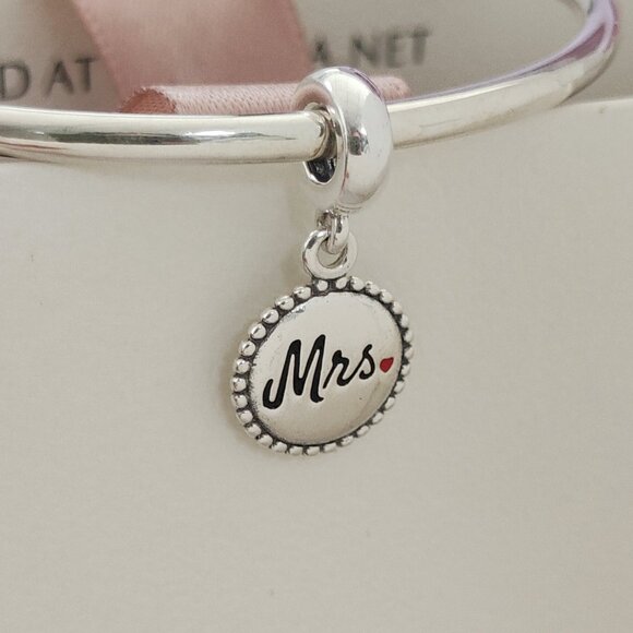 Pandora Mississippi State Ole Miss Dangle Charm S925 Silver Bracelet Pendant - Picture 1 of 7